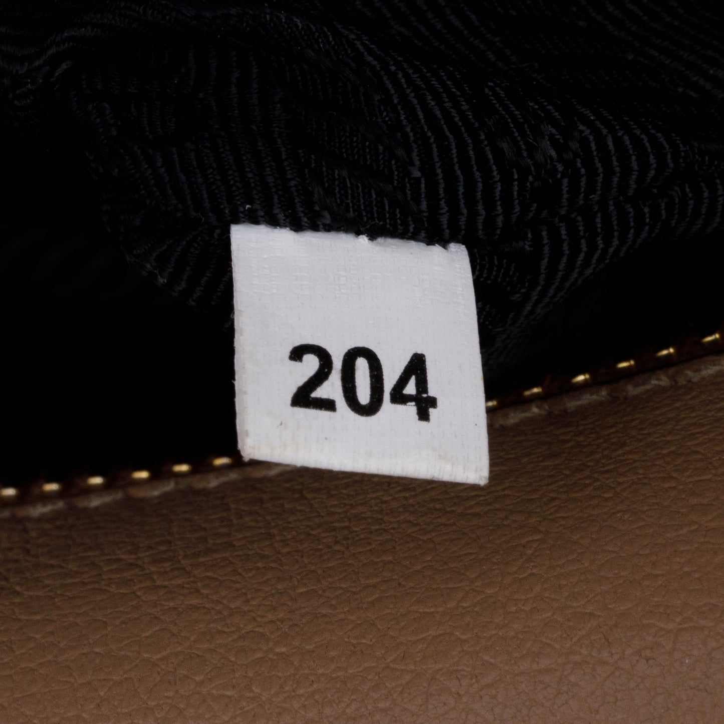 Prada Beige Glace Calf Leather Logo Camera Crossbody Bag
