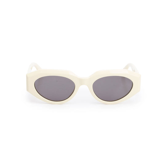 Bottega Veneta BV1031S Ivory Acetate Angle Hexagonal Sunglasses