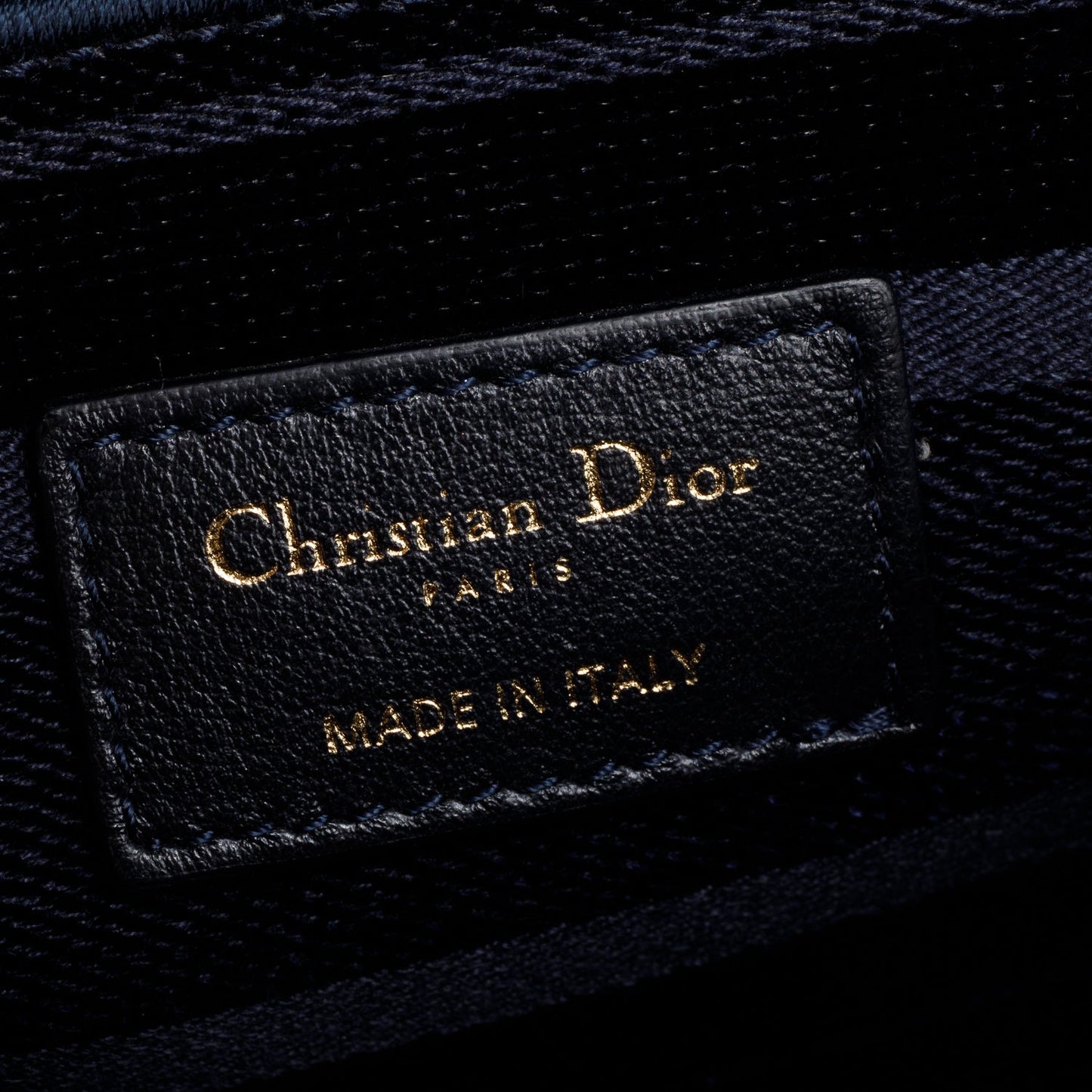 Christian Dior 2020 Navy Toile De Jouy Embroidery Medium Lady D-Lite Bag