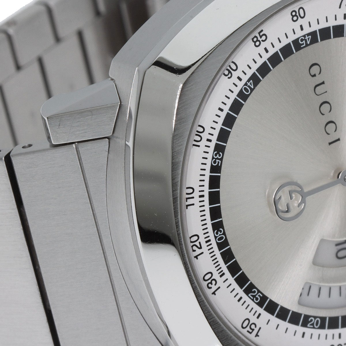 GUCCI Watches Quartz YA157302 Stainless Steel , Stainless Steel Silver Grip Chronograph Silver dial mens  d