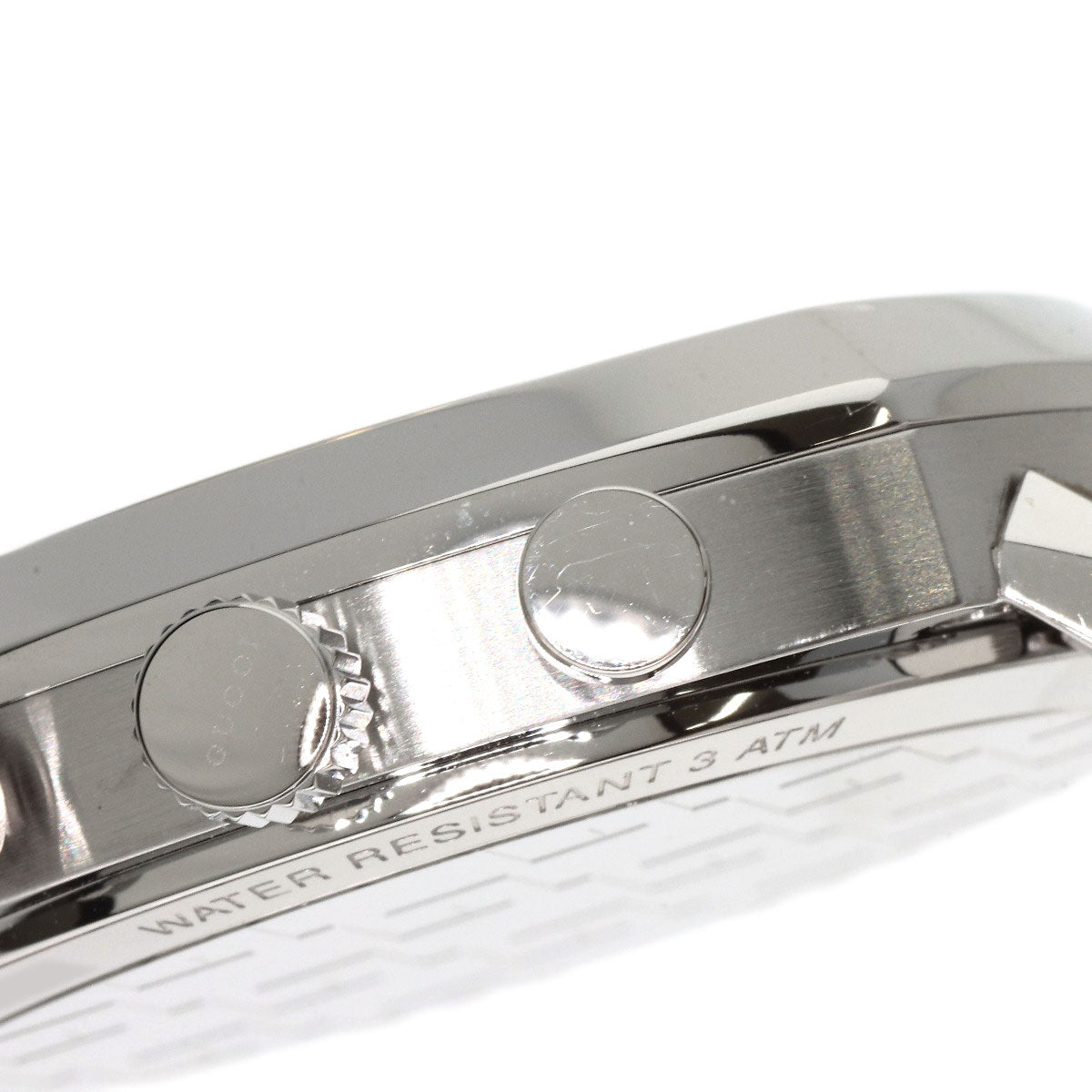 GUCCI Watches Quartz YA157302 Stainless Steel , Stainless Steel Silver Grip Chronograph Silver dial mens  d