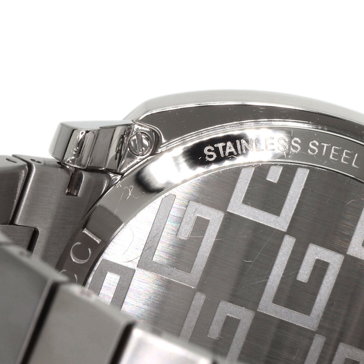 GUCCI Watches Quartz YA157302 Stainless Steel , Stainless Steel Silver Grip Chronograph Silver dial mens  d