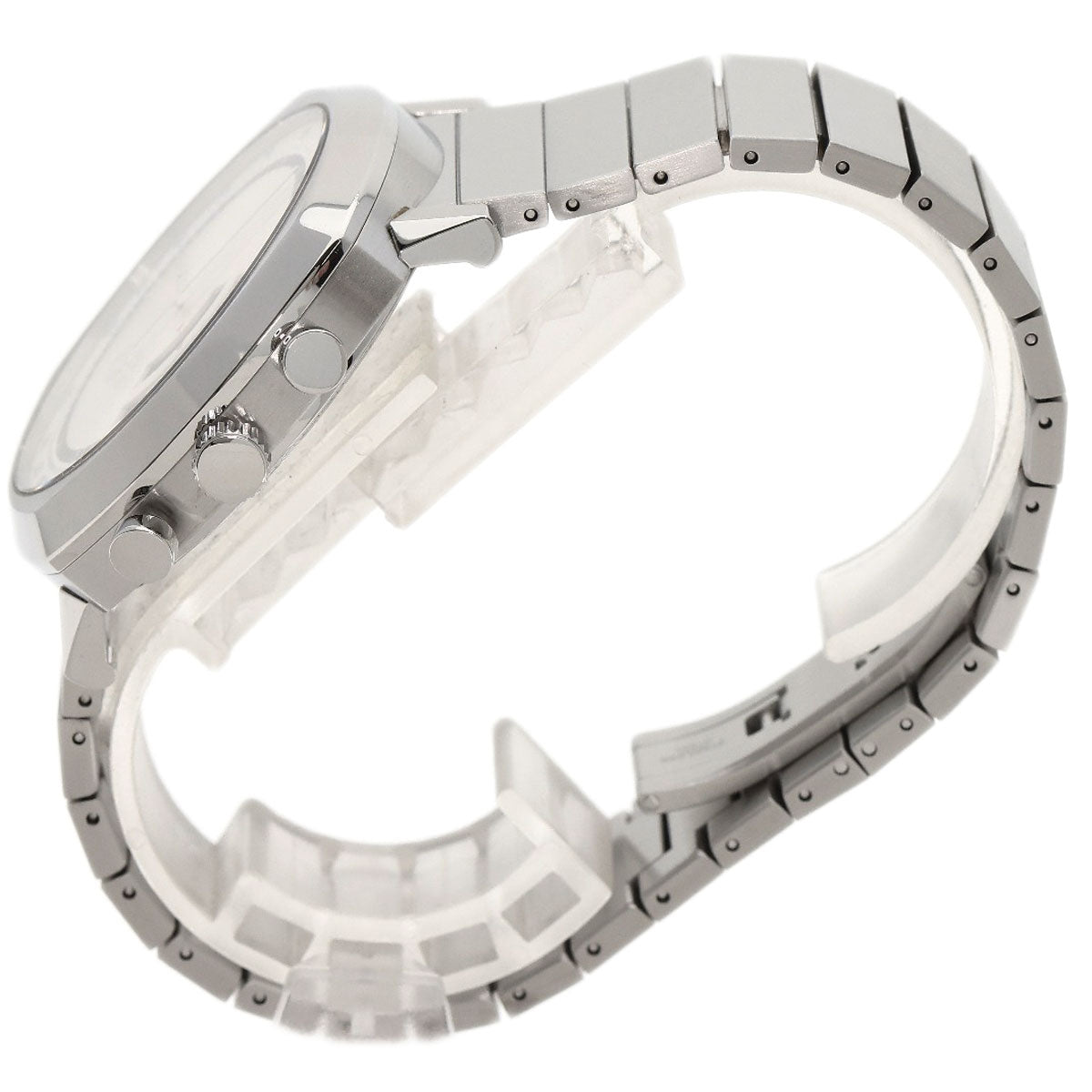 GUCCI Watches Quartz YA157302 Stainless Steel , Stainless Steel Silver Grip Chronograph Silver dial mens  d