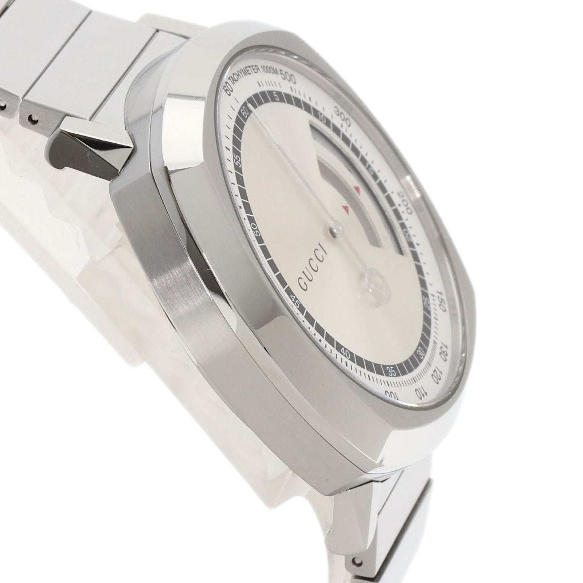 GUCCI Watches Quartz YA157302 Stainless Steel , Stainless Steel Silver Grip Chronograph Silver dial mens  d