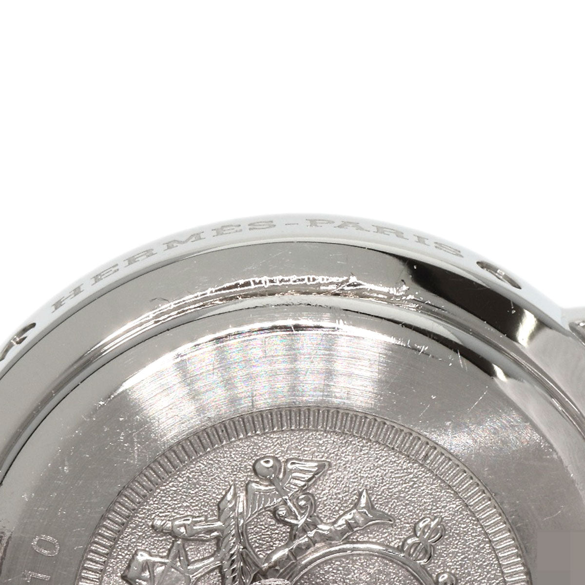 HERMES Watches Quartz CL4.210 Stainless Steel , Stainless Steel Silver Clipper new buckle white dial Women  d