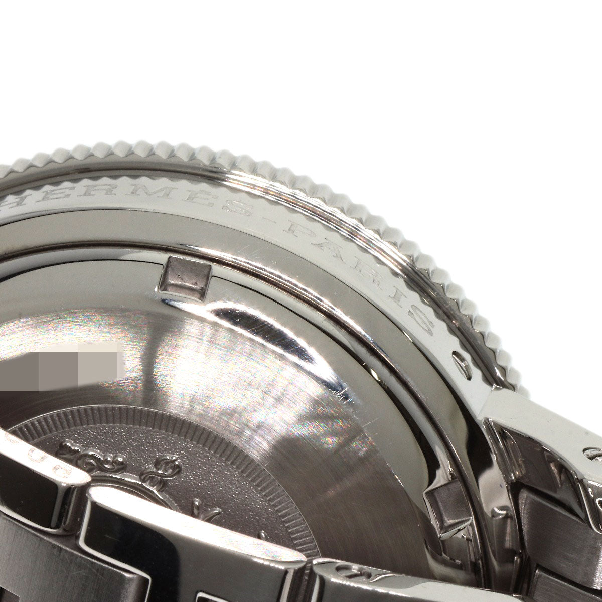 HERMES Watches Quartz CL2.910 Stainless Steel , Stainless Steel Silver Clipper Diver Chronograph black dial mens  d