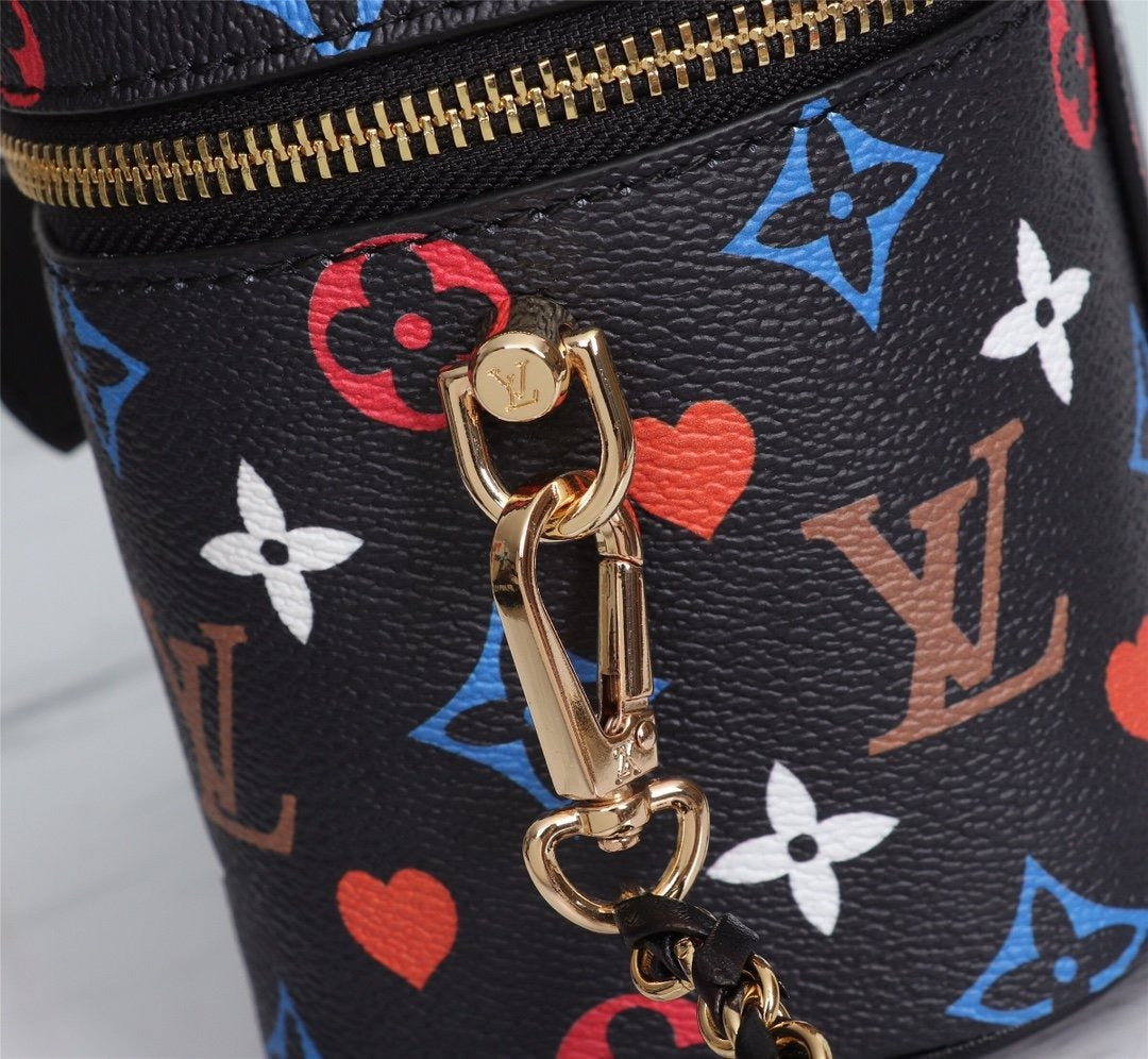 Top Quality Vanity PM Bag Game On Monogram Canvas Black By Nicolas Ghesquiere For Women, Womens Handbags, Shoulder And Crossbody 7.5in/19cm Top Quality M57482