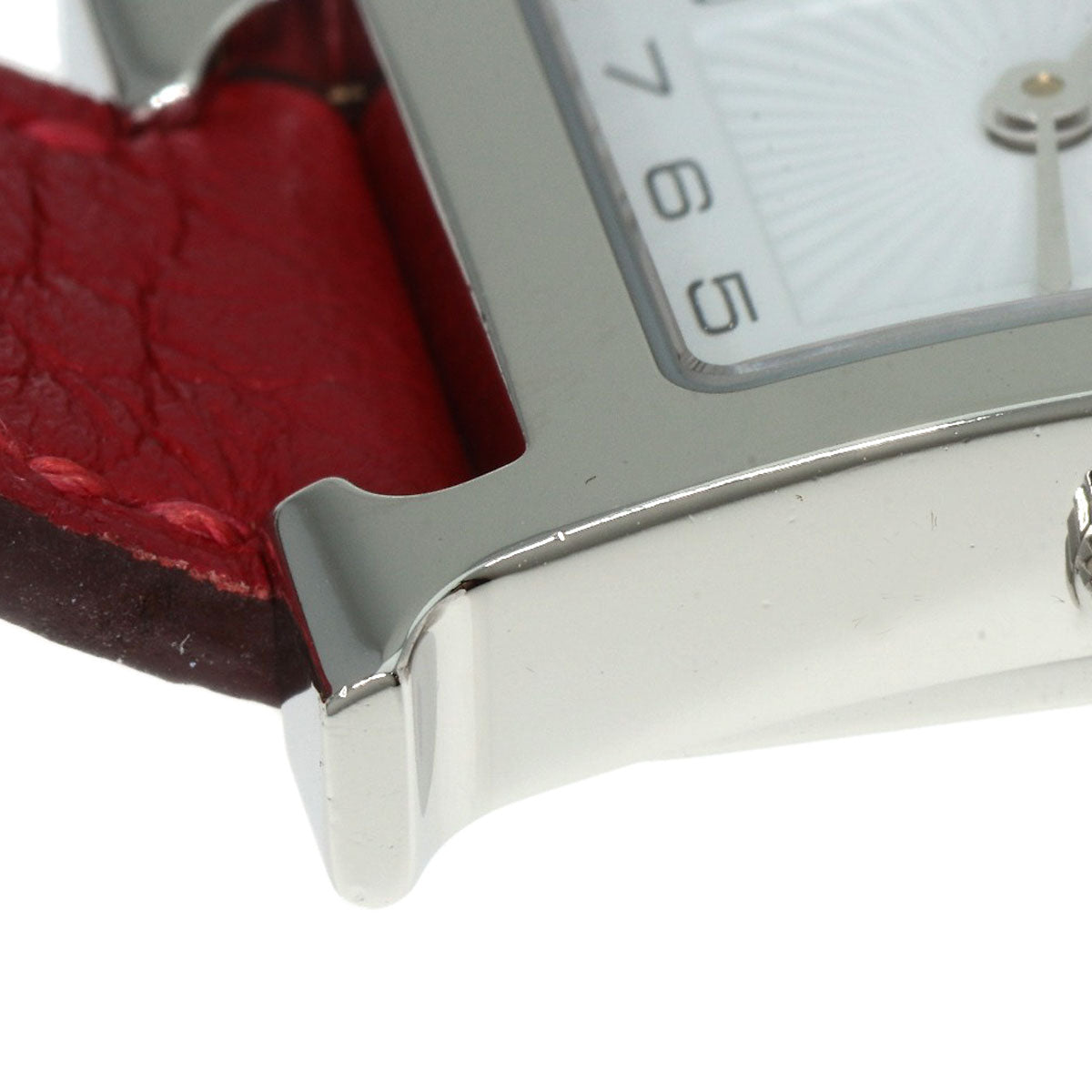 HERMES Watches Quartz HH11.210 Stainless Steel, Leather Silver H watch white dial Women  d