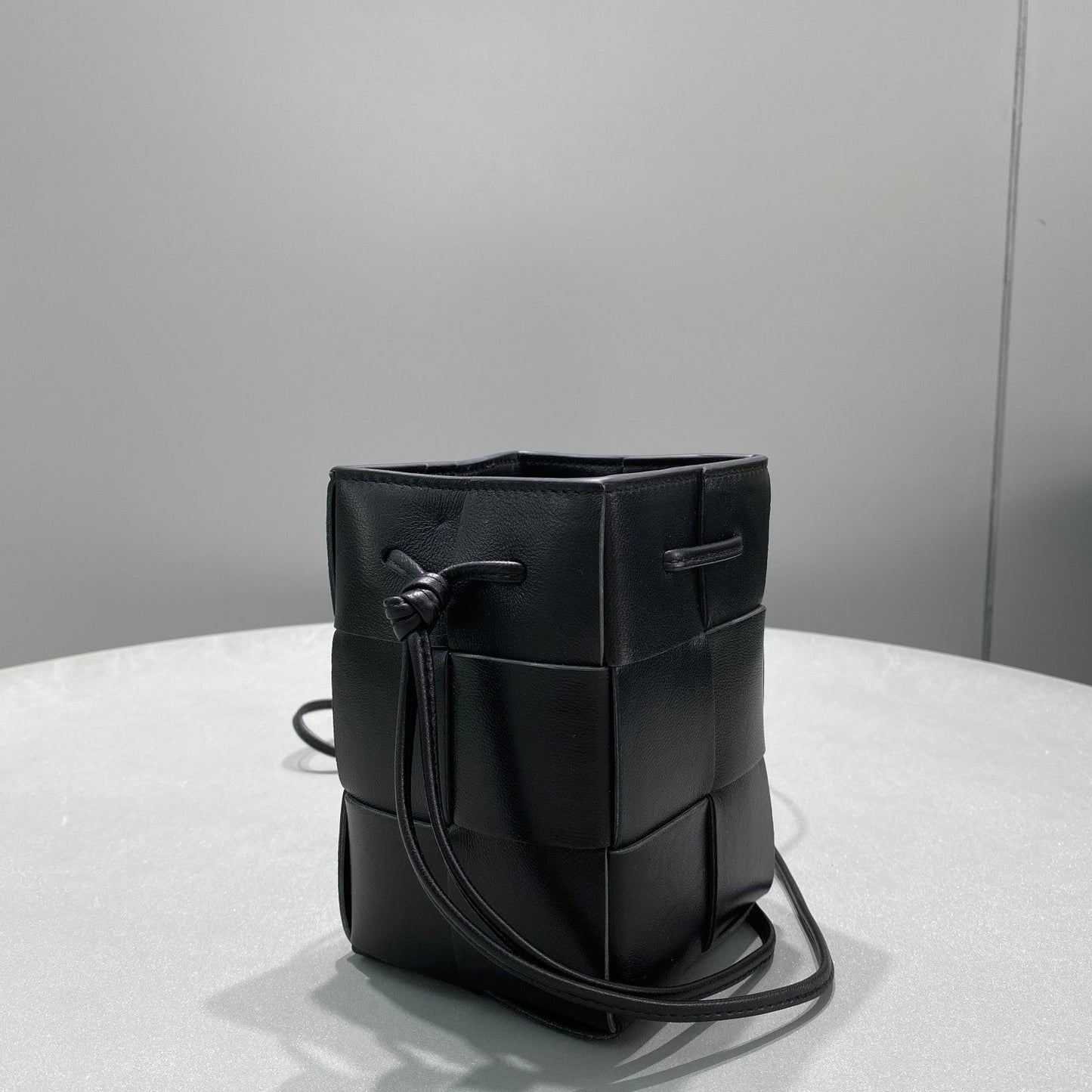Top Quality Mini Cassette Bucket Bag Black, For Women, Bags 5.5in/14cm 680217VCQC48425