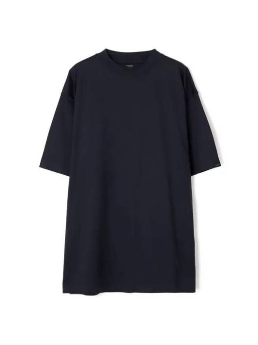 Luxury Balenciaga Trending 2025 Cotton Crew Neck Short Sleeve T-Shirt Navy