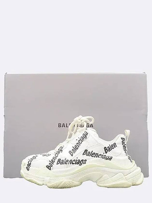 Luxury Balenciaga Trending 2025 524039 White Triple S Women Sneakers 36 230MM