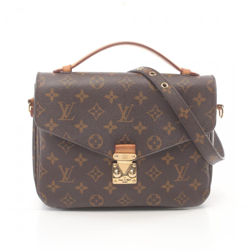 Louis Vuitton Brown Monogram Canvas Metis Shoulder Bag B18-6