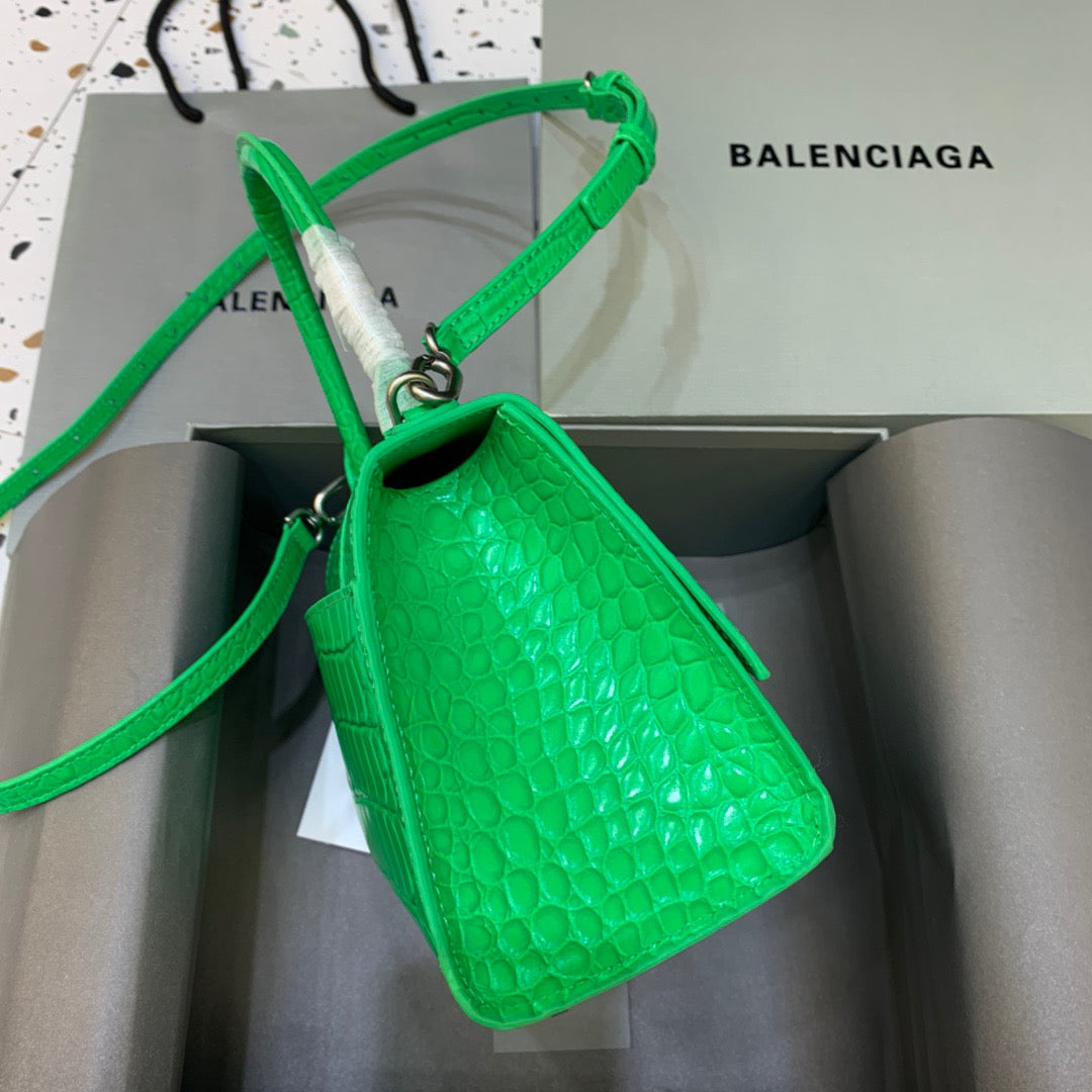Top Quality Hourglass Small Handbag In Bright Green, For Women,  Bags 9in/23cm
