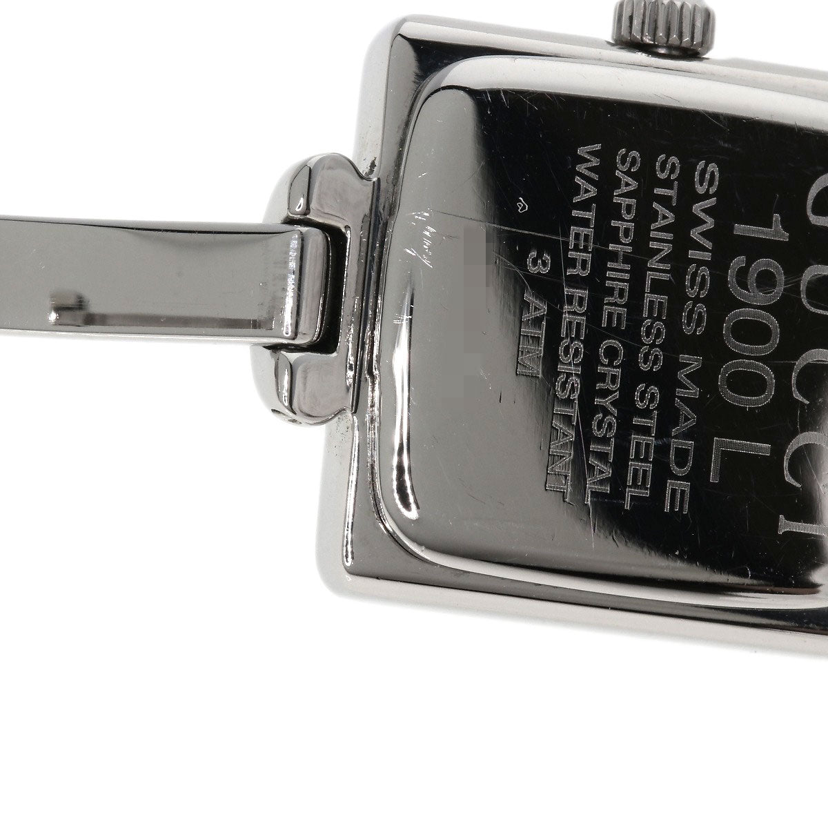 GUCCI Watches Quartz Stainless Steel , Stainless Steel Silver 1900L black dial Women  d