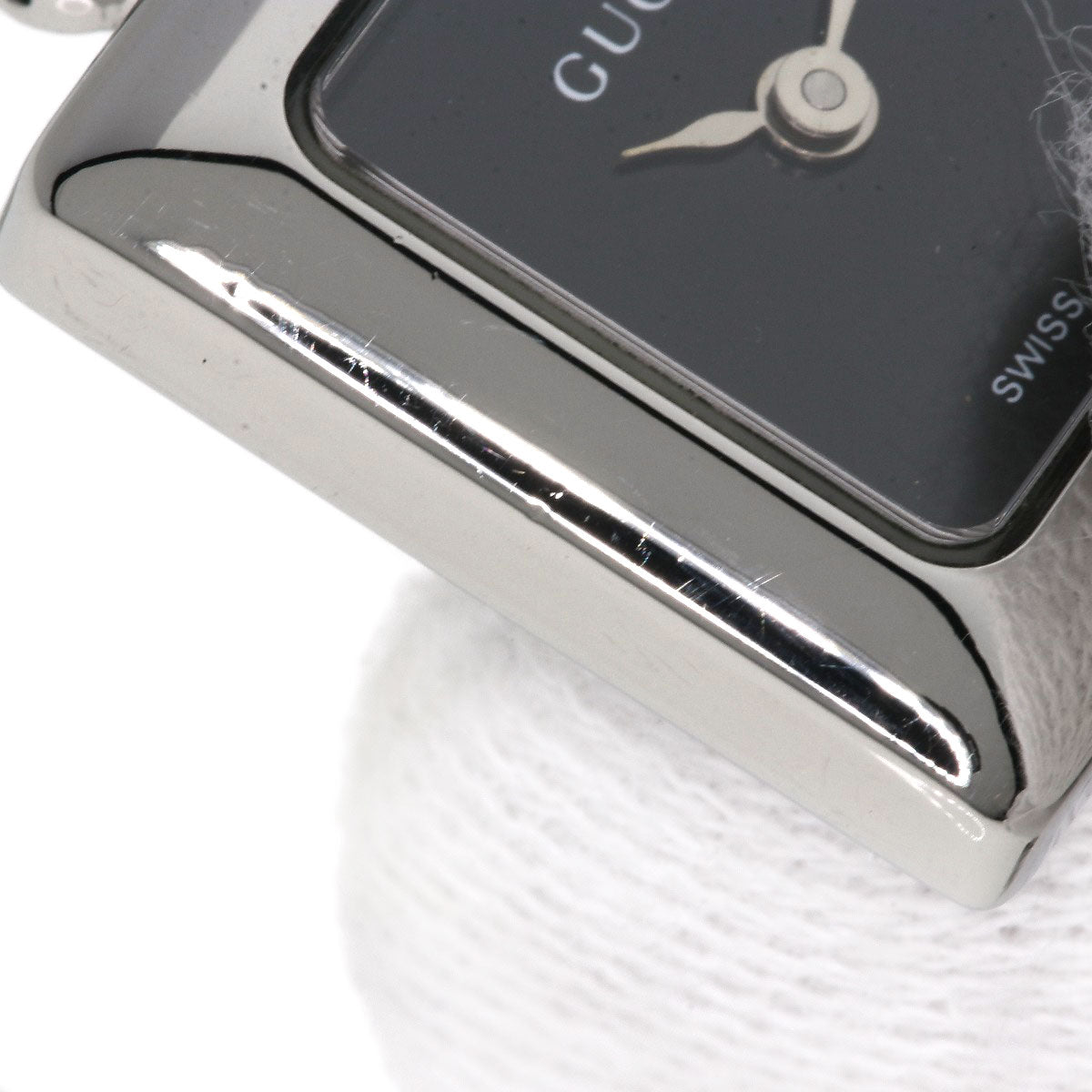 GUCCI Watches Quartz Stainless Steel , Stainless Steel Silver 1900L black dial Women  d