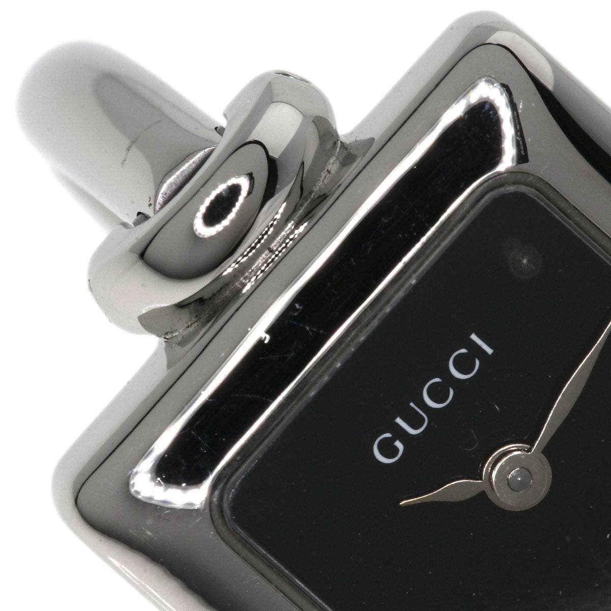 GUCCI Watches Quartz Stainless Steel , Stainless Steel Silver 1900L black dial Women  d