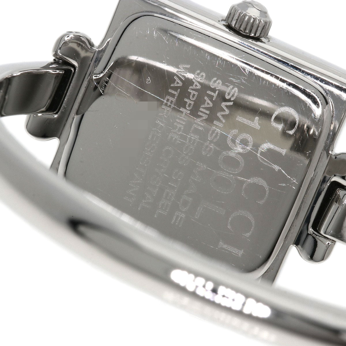 GUCCI Watches Quartz Stainless Steel , Stainless Steel Silver 1900L black dial Women  d