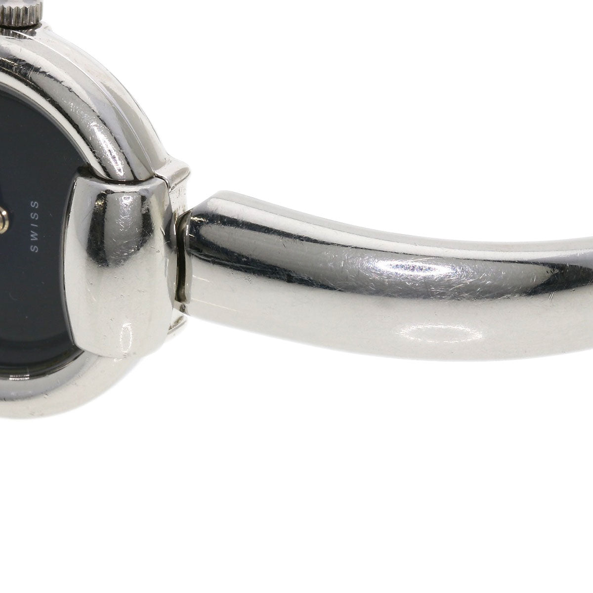 GUCCI Watches Quartz Stainless Steel , Stainless Steel Silver 1400L black dial Women  d