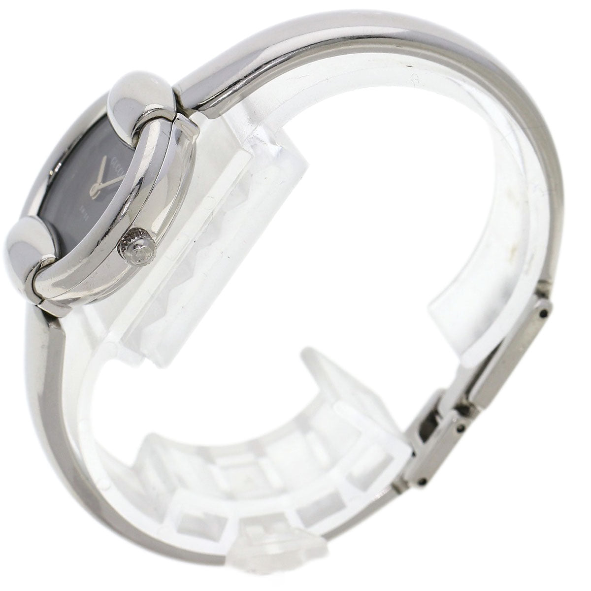 GUCCI Watches Quartz Stainless Steel , Stainless Steel Silver 1400L black dial Women  d