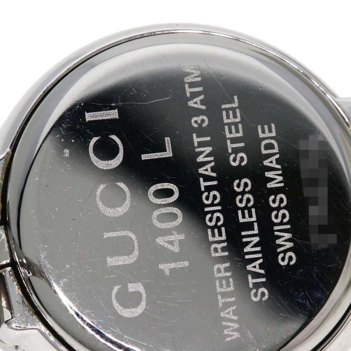 GUCCI Watches Quartz Stainless Steel , Stainless Steel Silver 1400L black dial Women  d