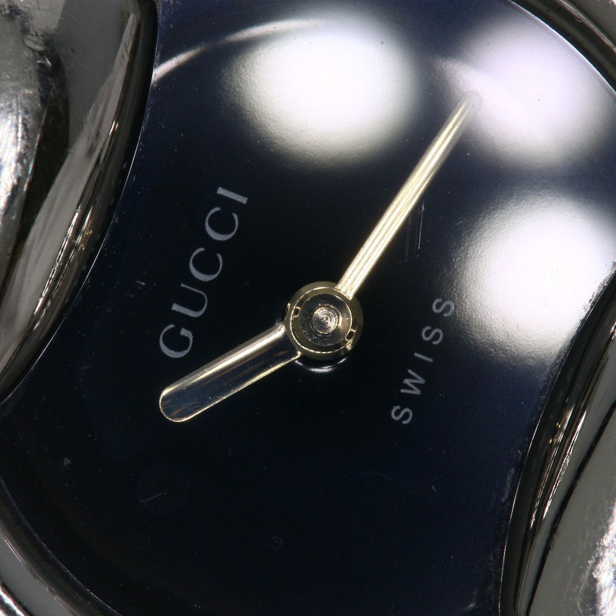 GUCCI Watches Quartz Stainless Steel , Stainless Steel Silver 1400L black dial Women  d