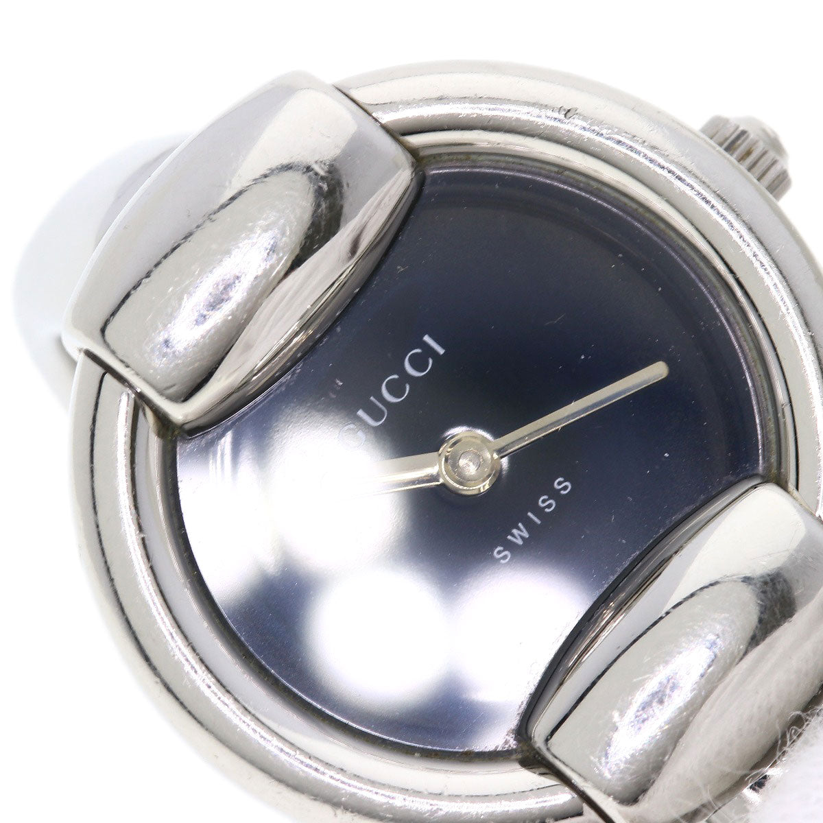 GUCCI Watches Quartz Stainless Steel , Stainless Steel Silver 1400L black dial Women  d