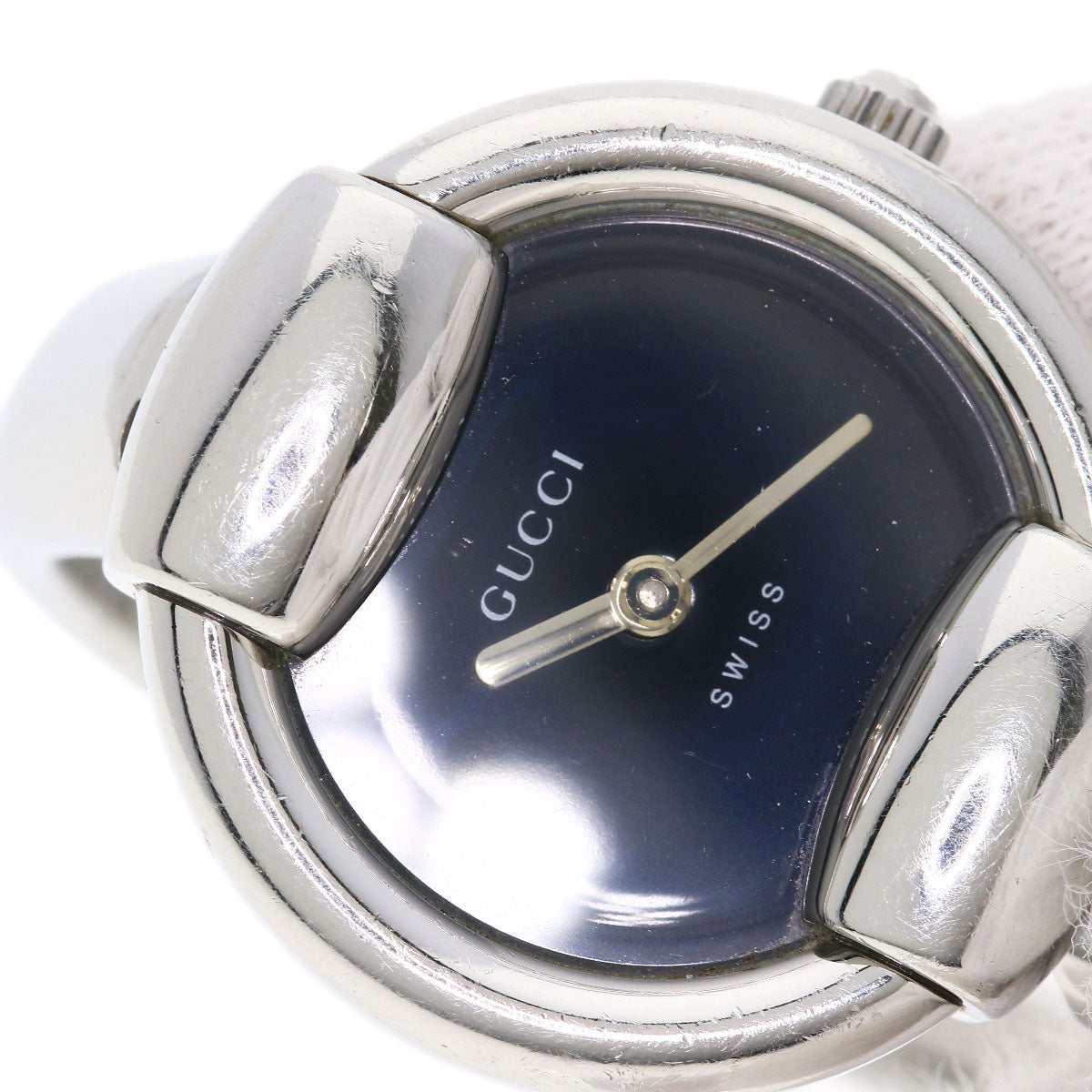 GUCCI Watches Quartz Stainless Steel , Stainless Steel Silver 1400L black dial Women  d