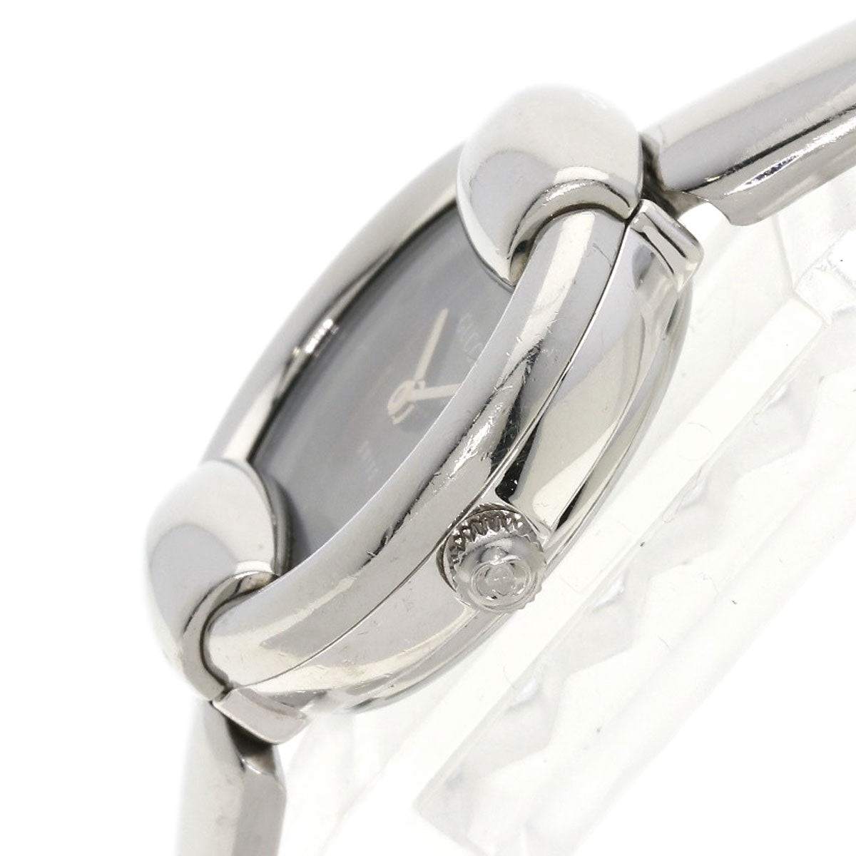 GUCCI Watches Quartz Stainless Steel , Stainless Steel Silver 1400L black dial Women  d