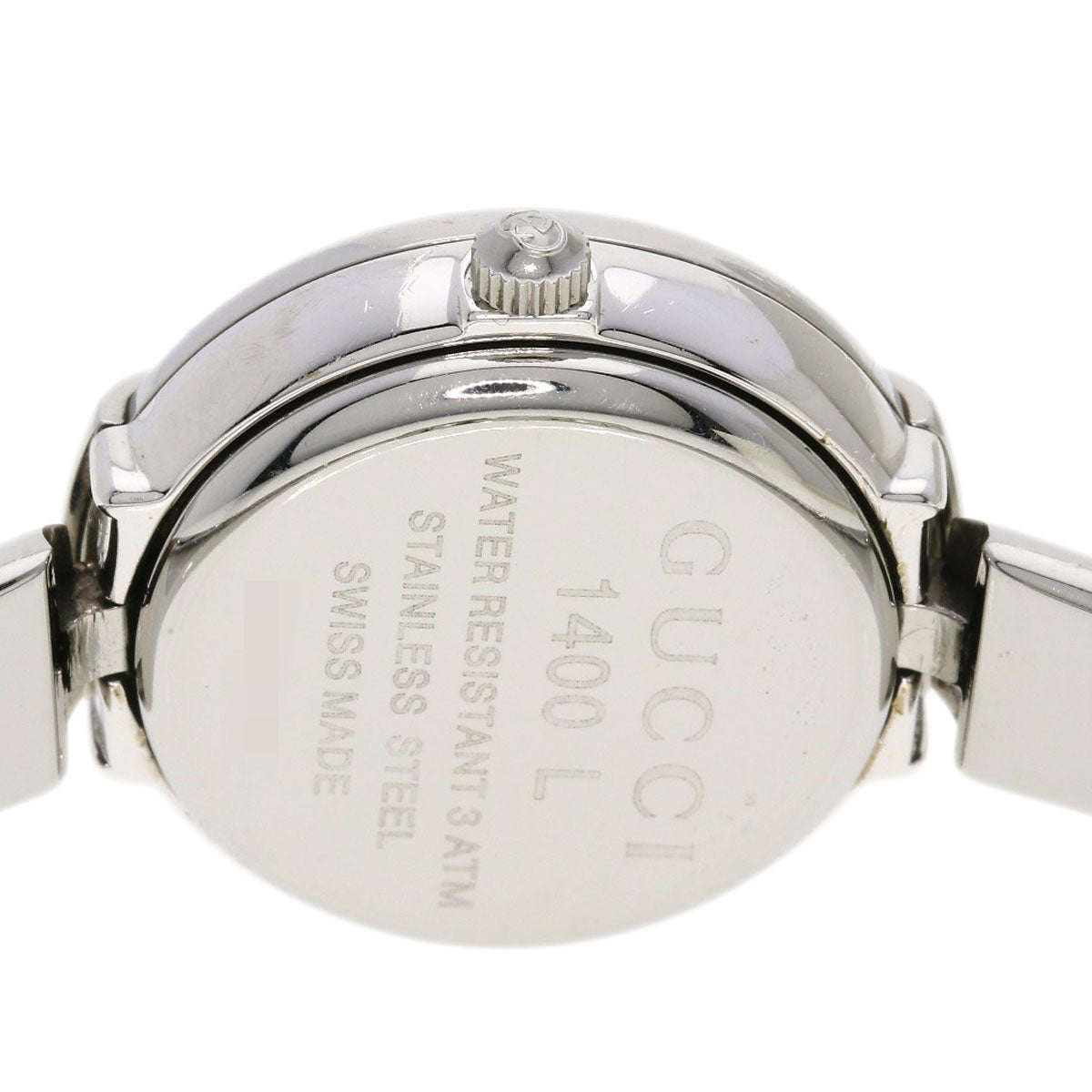 GUCCI Watches Quartz Stainless Steel , Stainless Steel Silver 1400L black dial Women  d