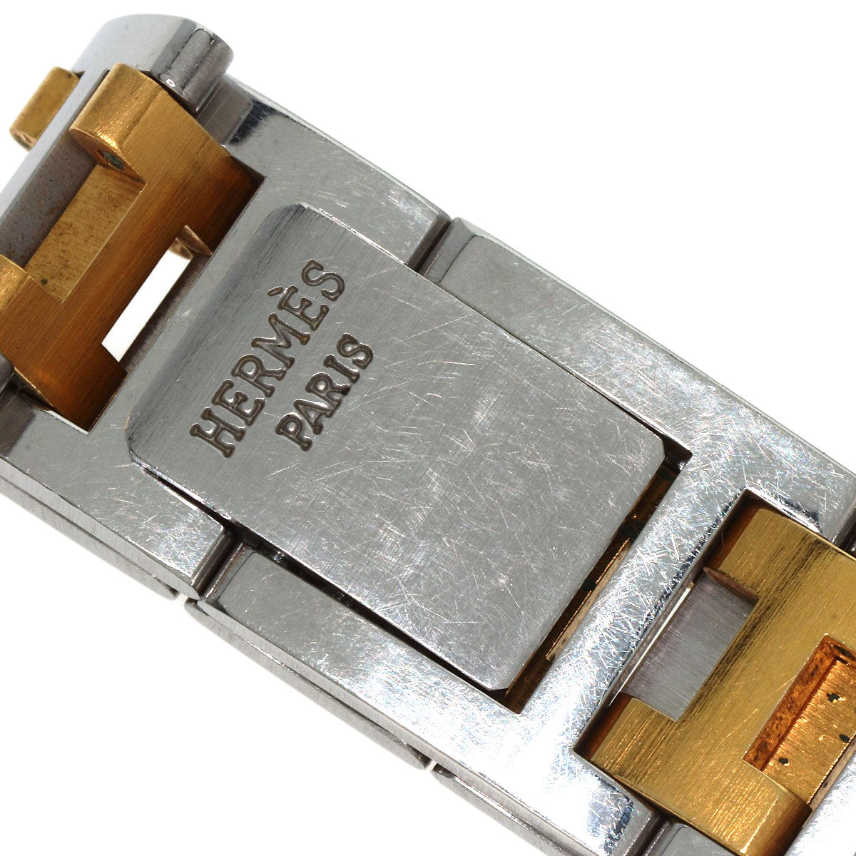 HERMES Watches Quartz Stainless Steel , SSxGP gold Clipper Ivory dial Women  d