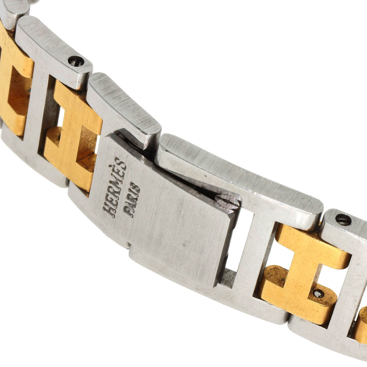 HERMES Watches Quartz Stainless Steel , SSxGP gold Clipper Ivory dial Women  d