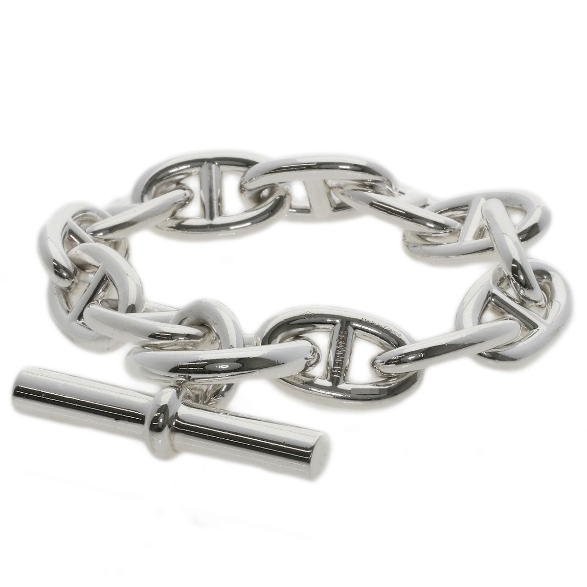 HERMES bracelet SV Silver Chene Dunkle GM Women  d