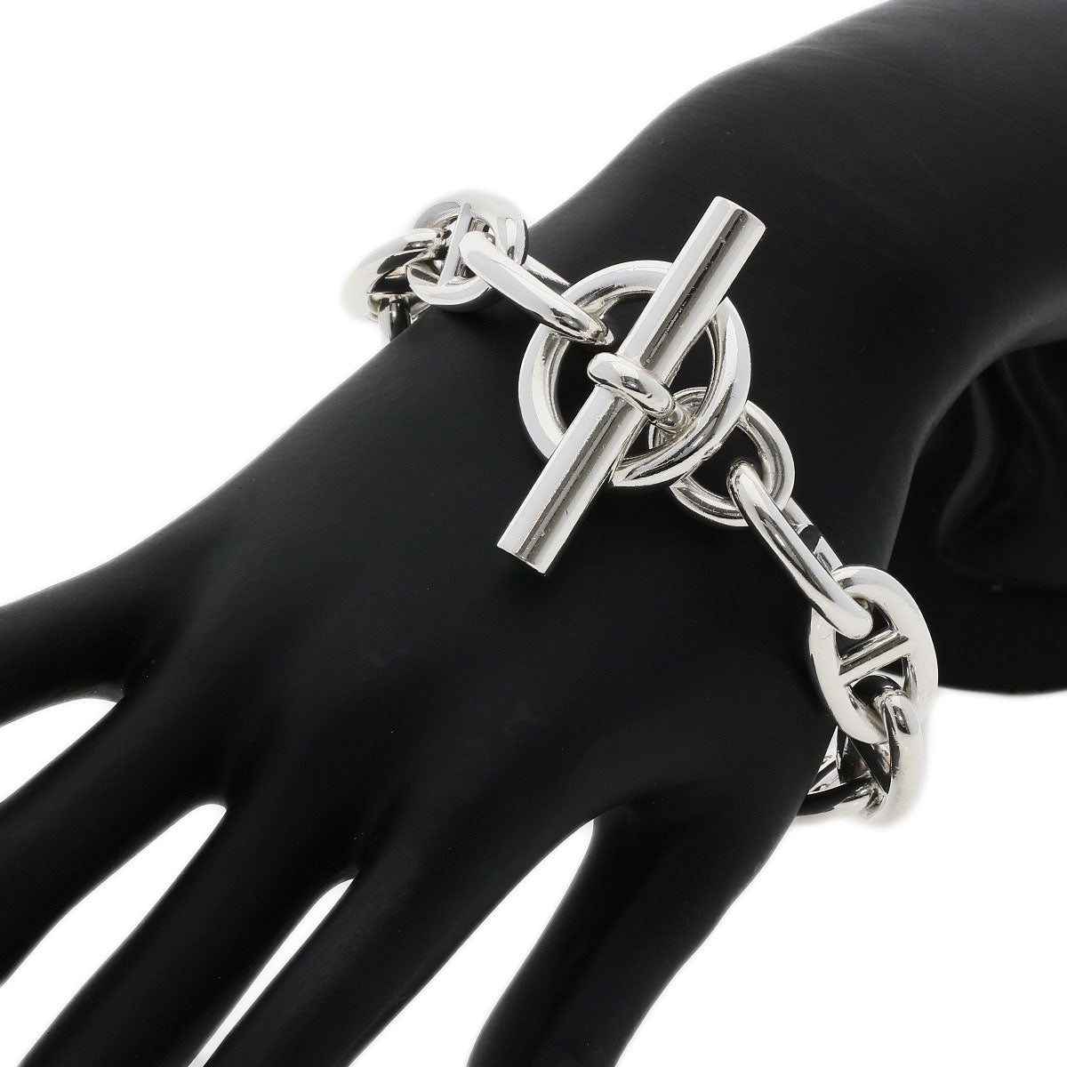 HERMES bracelet SV Silver Chene Dunkle GM Women  d