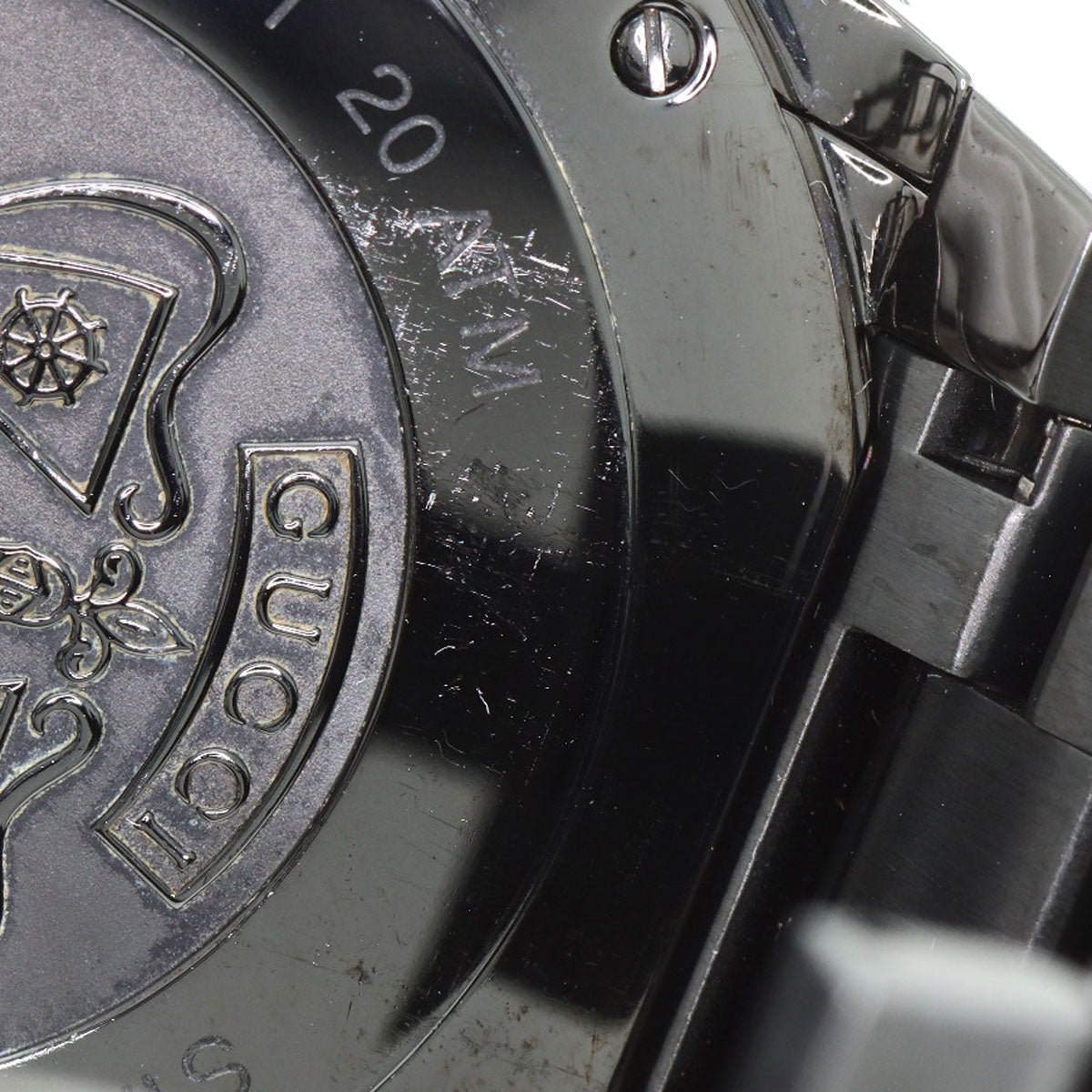 GUCCI Watches Quartz YA136.2 Stainless Steel , Stainless Steel black Dive black dial mens  d