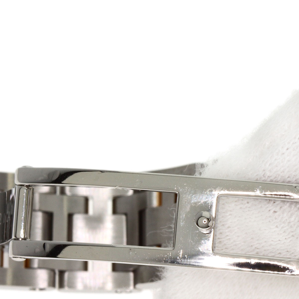 HERMES Watches Quartz CP1.221 Stainless Steel , SSxPGP gold Clipper Classic White shell dial Women  d
