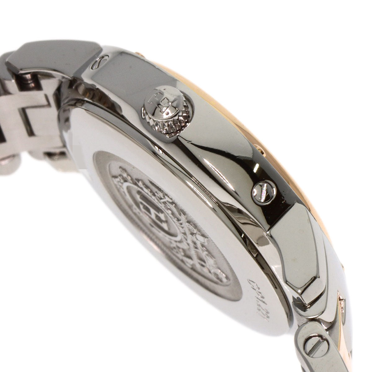 HERMES Watches Quartz CP1.221 Stainless Steel , SSxPGP gold Clipper Classic White shell dial Women  d