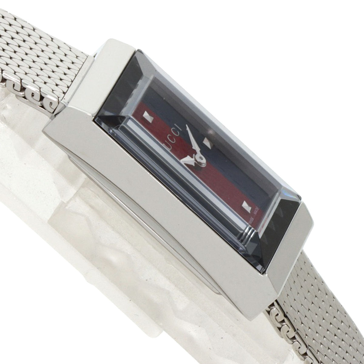 GUCCI Watches Quartz YA147.51 Stainless Steel , Stainless Steel Silver G frame Green x red x blue dial Women  d
