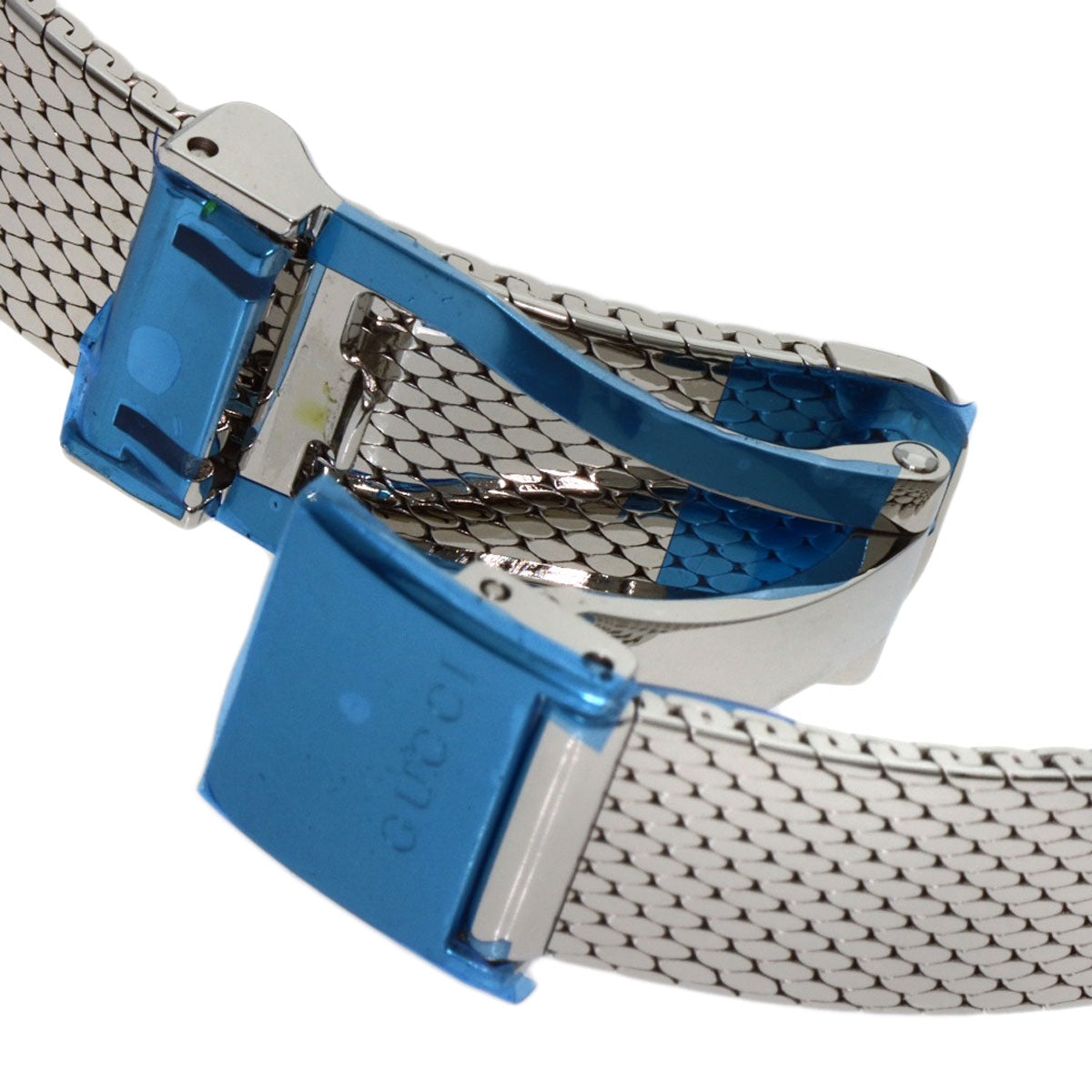 GUCCI Watches Quartz YA147.51 Stainless Steel , Stainless Steel Silver G frame Green x red x blue dial Women  d