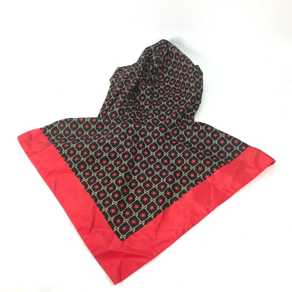 GUCCI poncho 581635 Nylon Red GG star raincoat hood Women M