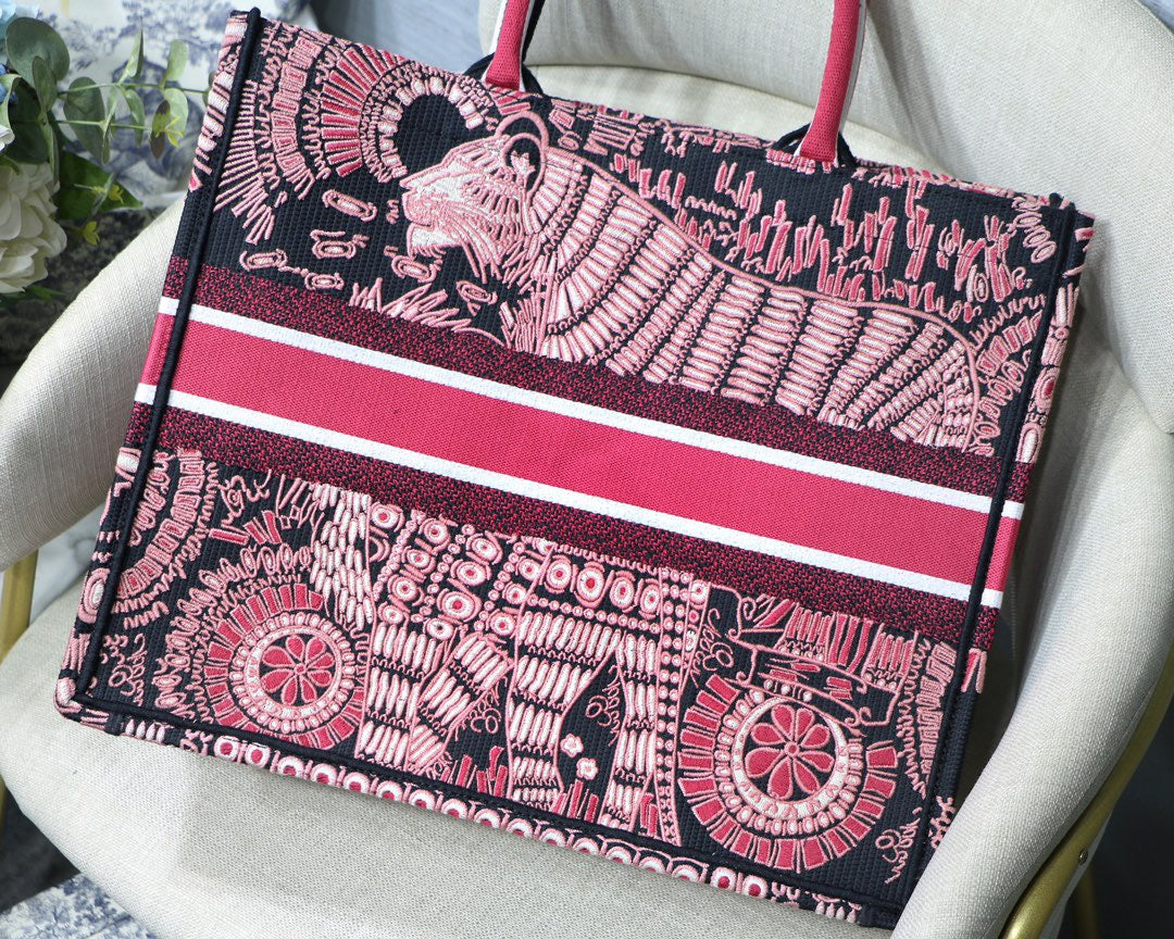 Top Quality Large Book Tote Pink Multicolor, For Women, Womens Handbags 16.5in/42cm CD