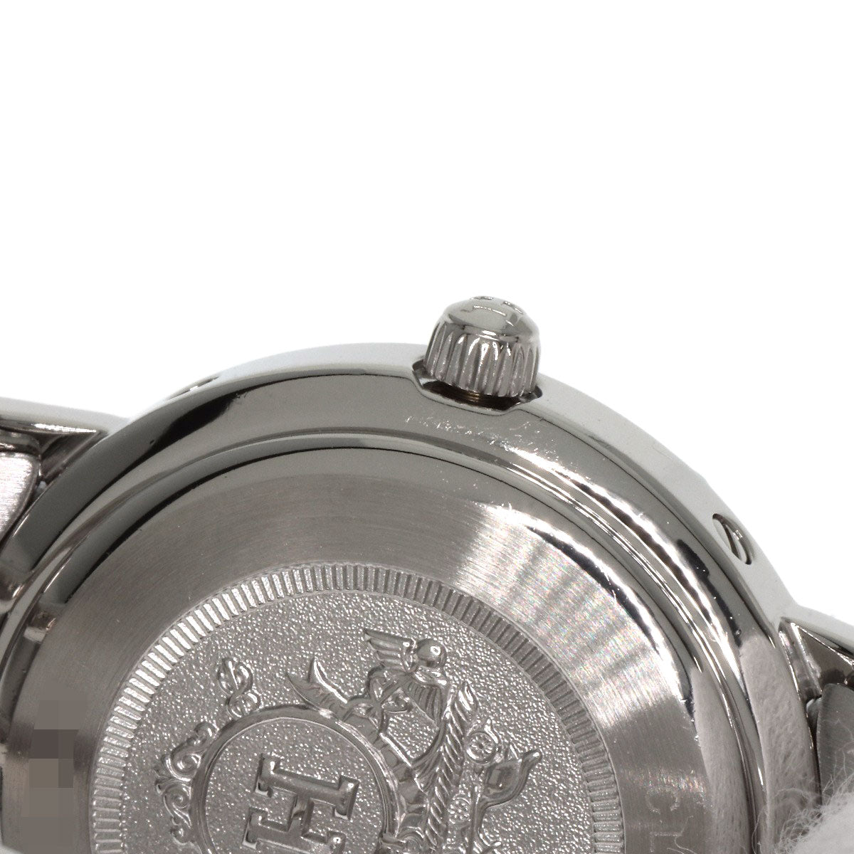 HERMES Watches Quartz CL4.210 Stainless Steel , Stainless Steel Silver Clipper gray dial Women  d
