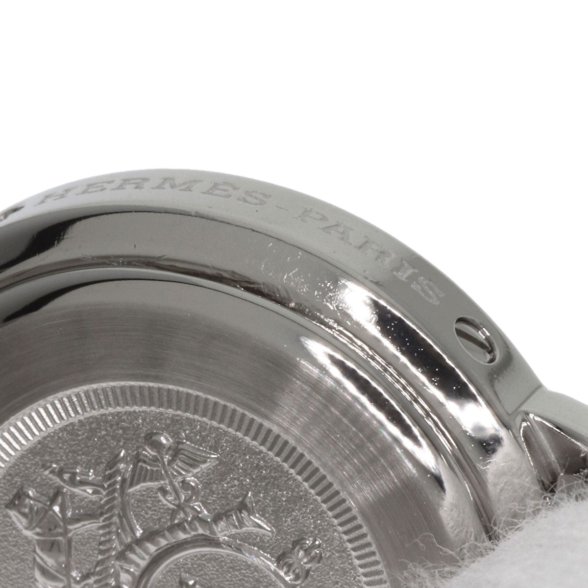 HERMES Watches Quartz CL4.210 Stainless Steel , Stainless Steel Silver Clipper gray dial Women  d