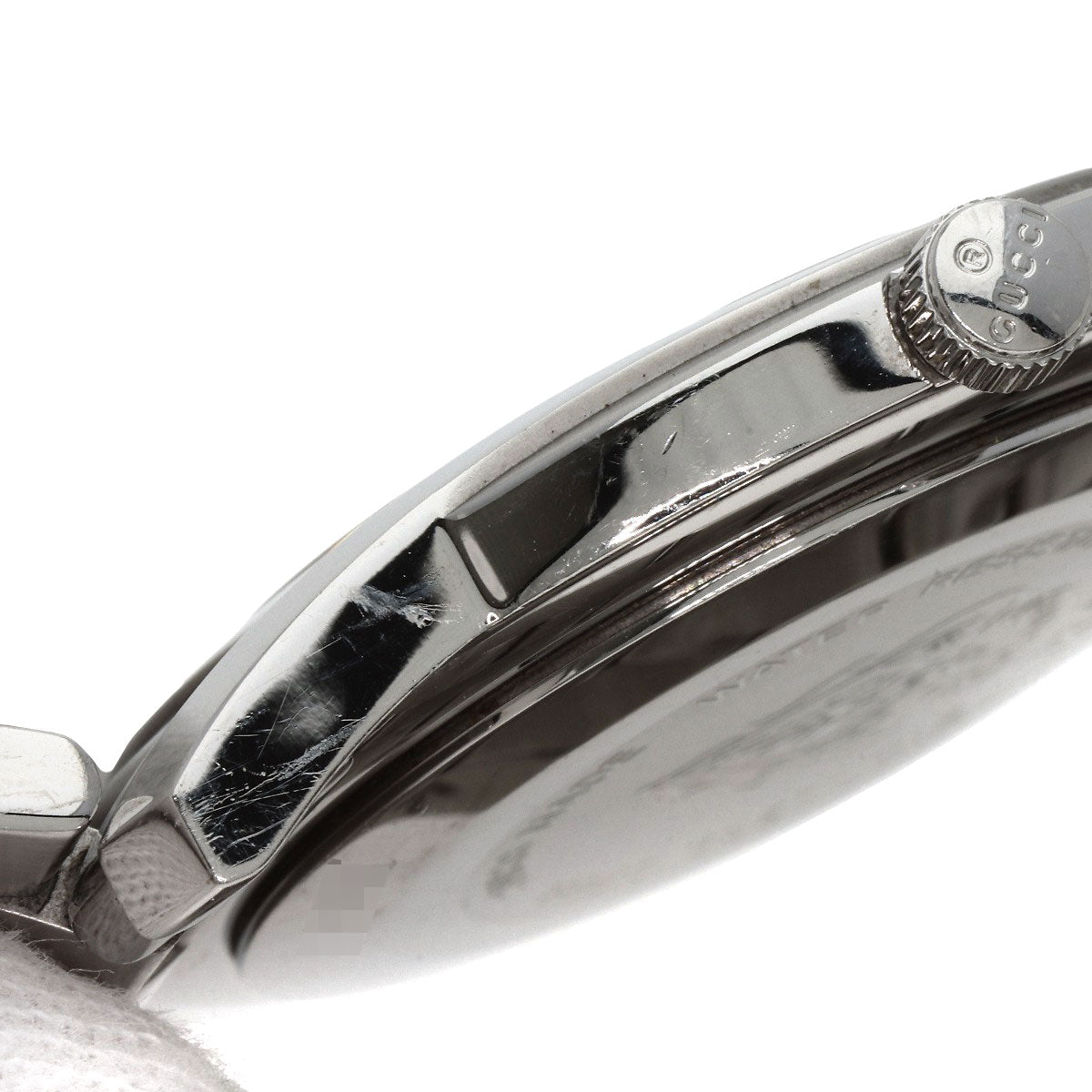 GUCCI Watches Quartz 5500XL Stainless Steel , Stainless Steel Silver Round face Silver dial mens  d