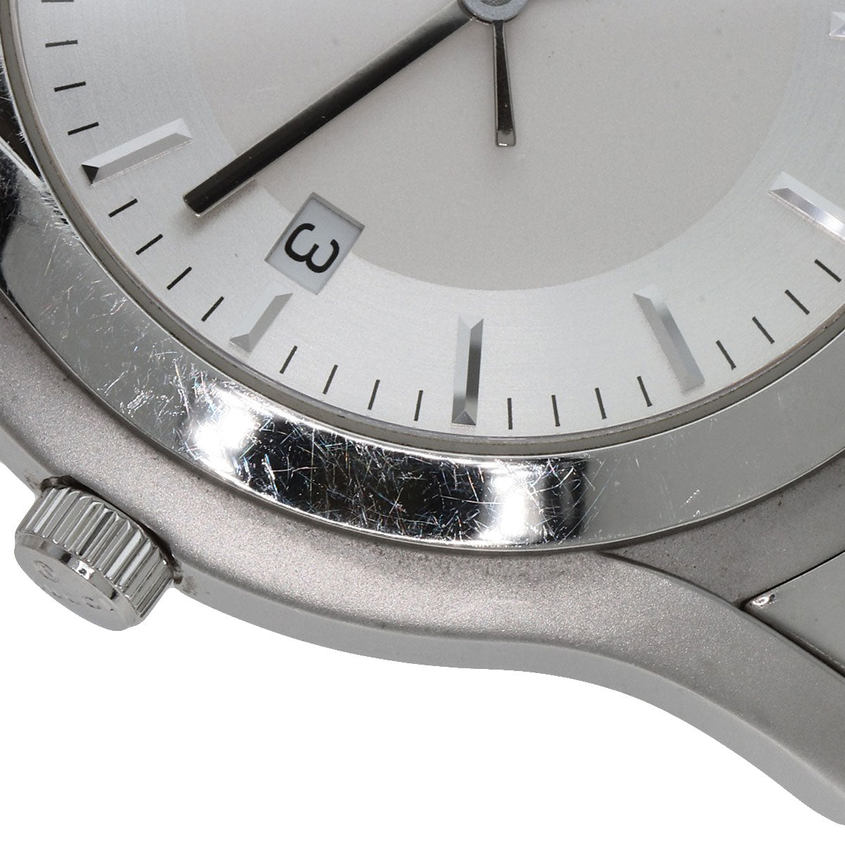 GUCCI Watches Quartz 5500XL Stainless Steel , Stainless Steel Silver Round face Silver dial mens  d