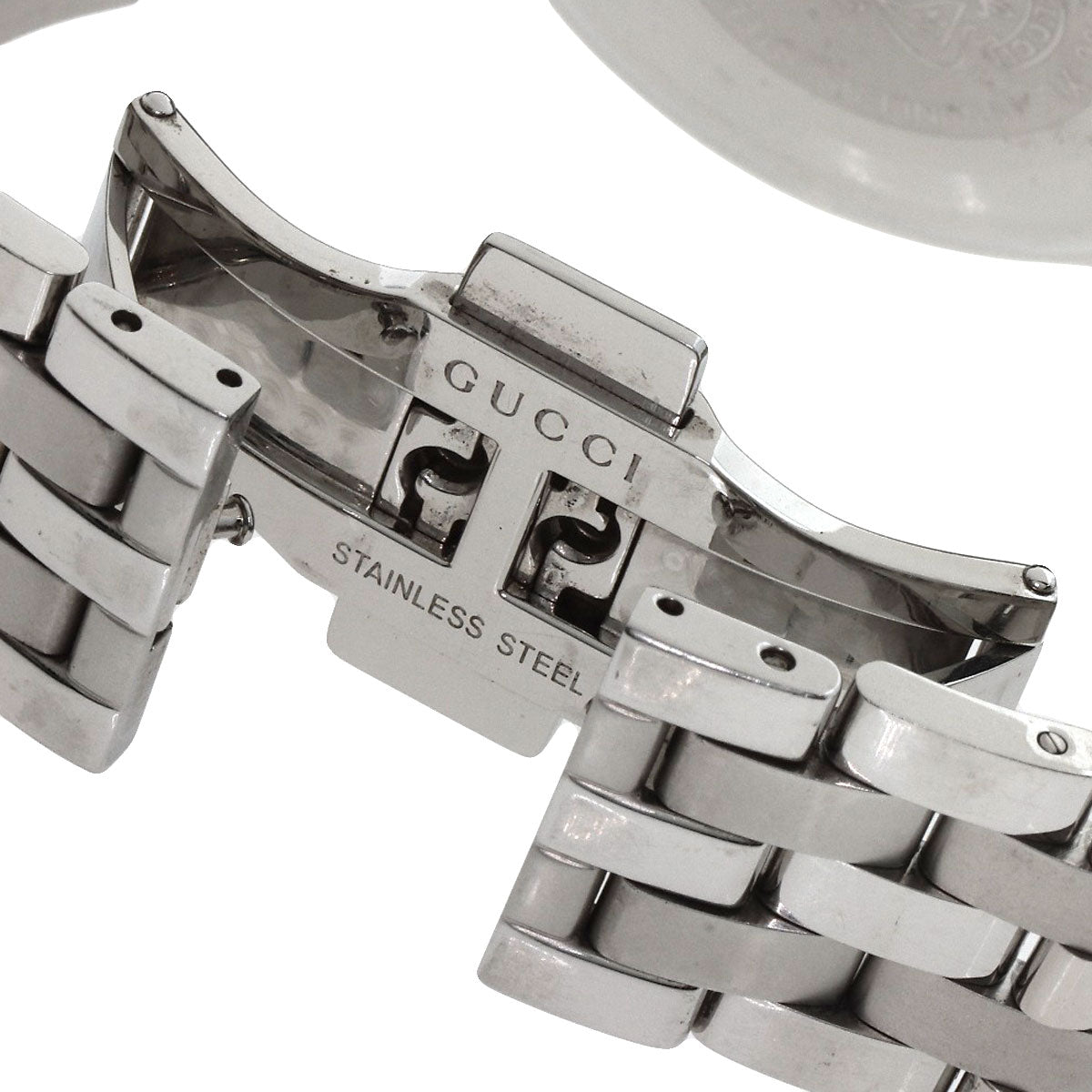 GUCCI Watches Quartz 5500XL Stainless Steel , Stainless Steel Silver Round face Silver dial mens  d