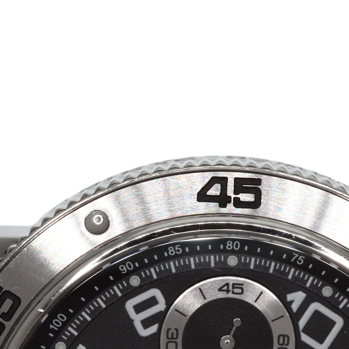 HERMES Watches Mechanical Automatic CP2.910 Stainless Steel , Stainless Steel Silver Clipper Mechanical Diver Chronograph black dial mens  d