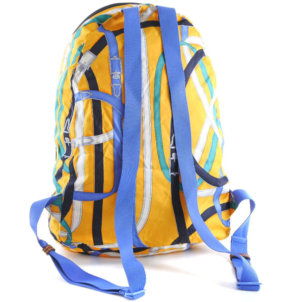 HERMES Backpack 071922CK Silk, Canvas yellow Air silk backpack unisex(Unisex)  d