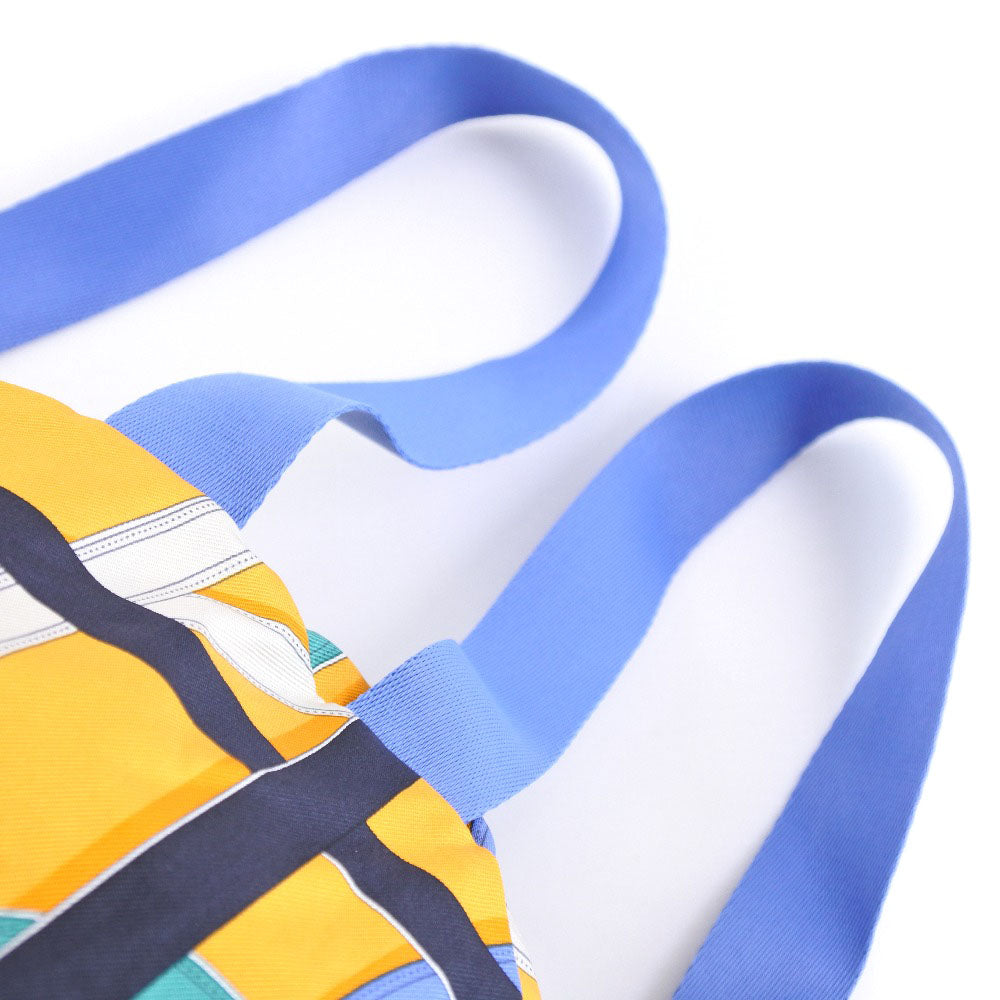 HERMES Backpack 071922CK Silk, Canvas yellow Air silk backpack unisex(Unisex)  d