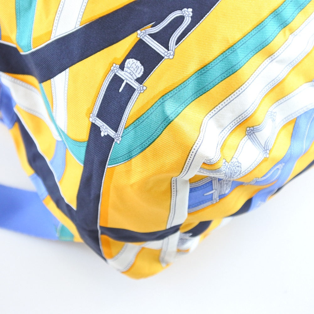 HERMES Backpack 071922CK Silk, Canvas yellow Air silk backpack unisex(Unisex)  d