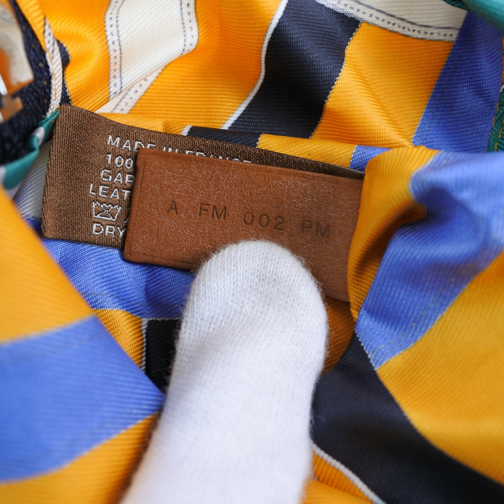 HERMES Backpack 071922CK Silk, Canvas yellow Air silk backpack unisex(Unisex)  d
